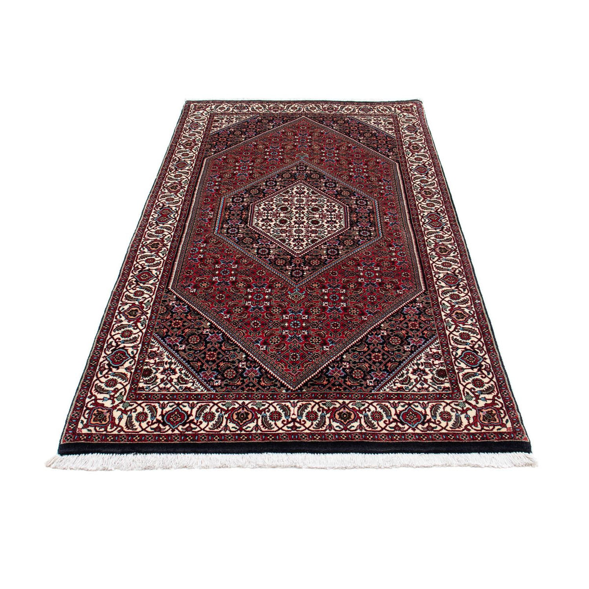 Tapis de couloir Tapis persan - Bidjar - 202 x 98 cm - bleu foncé