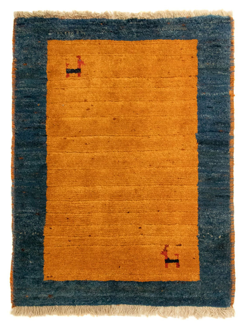 Tapis Gabbeh - Persan - 85 x 64 cm - or