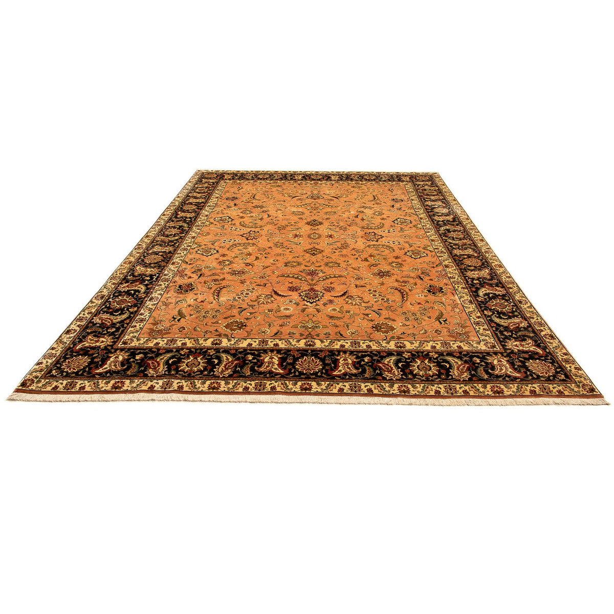 Tapis persan - Tabriz - Royal - 346 x 255 cm - marron clair