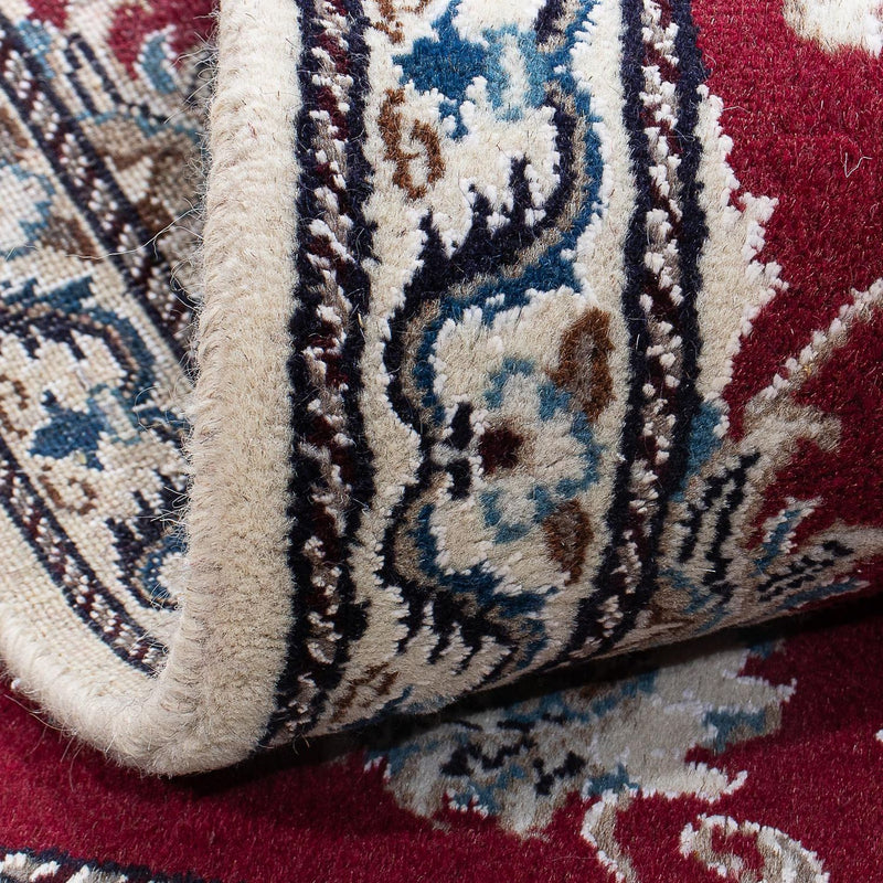 Tapis persan - Nain - 142 x 95 cm - rouge foncé