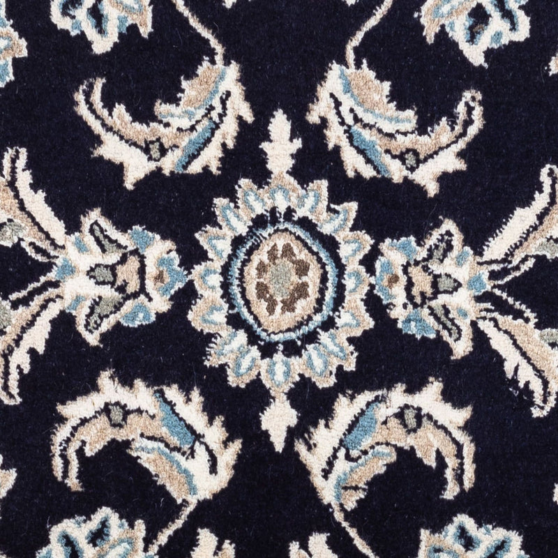 Tapis persan - Nain - 142 x 66 cm - bleu foncé