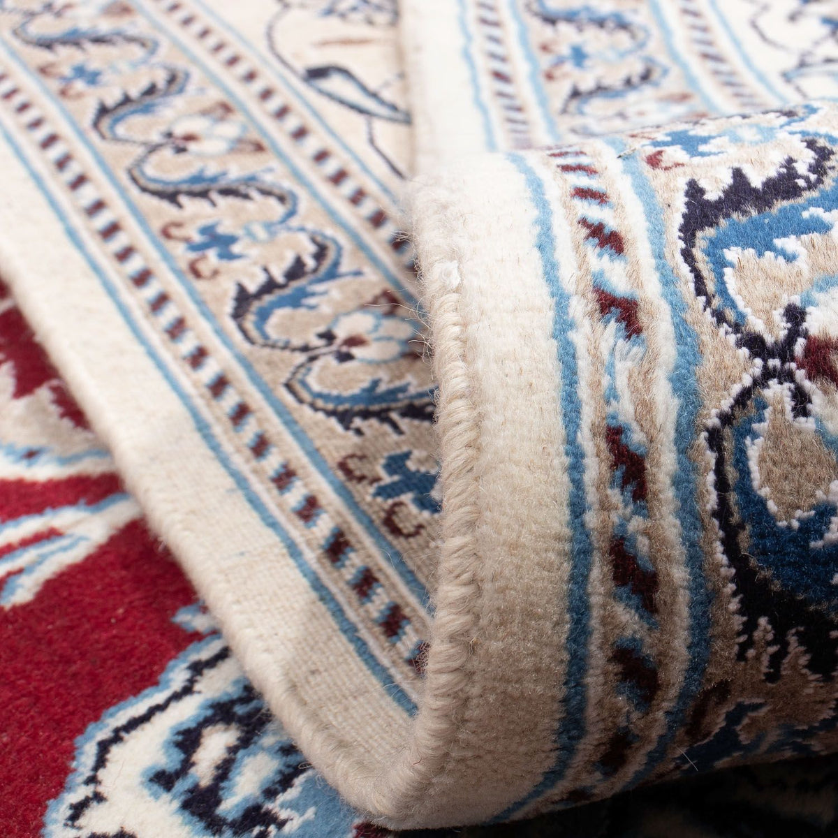 Tapis persan - Nain - 318 x 246 cm - rouge foncé