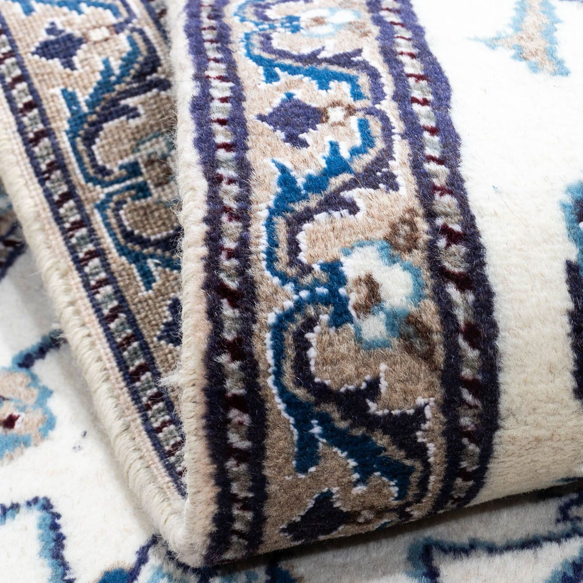 Tapis persan - Nain - 131 x 67 cm - beige