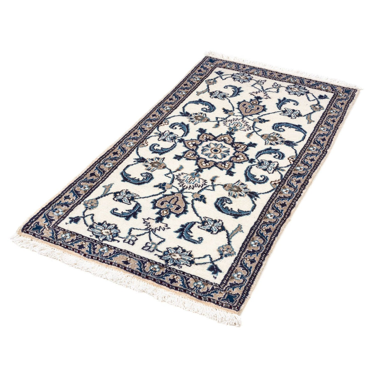 Tapis persan - Nain - 131 x 67 cm - beige