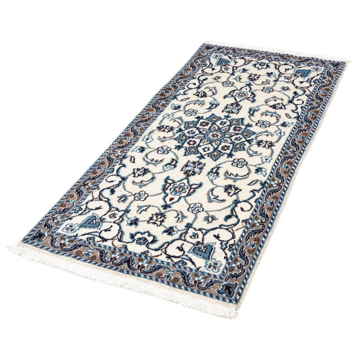 Tapis persan - Nain - 146 x 67 cm - beige