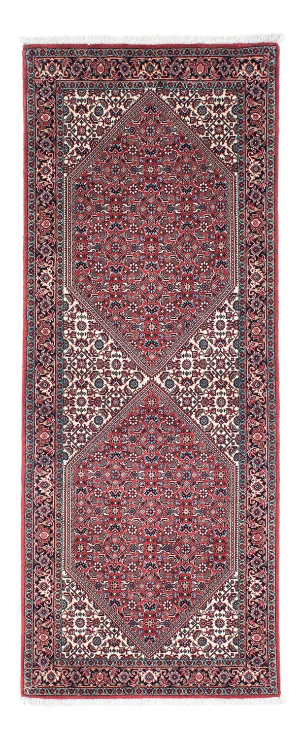 Tapis de couloir Tapis persan - Bidjar - 195 x 73 cm - rouge