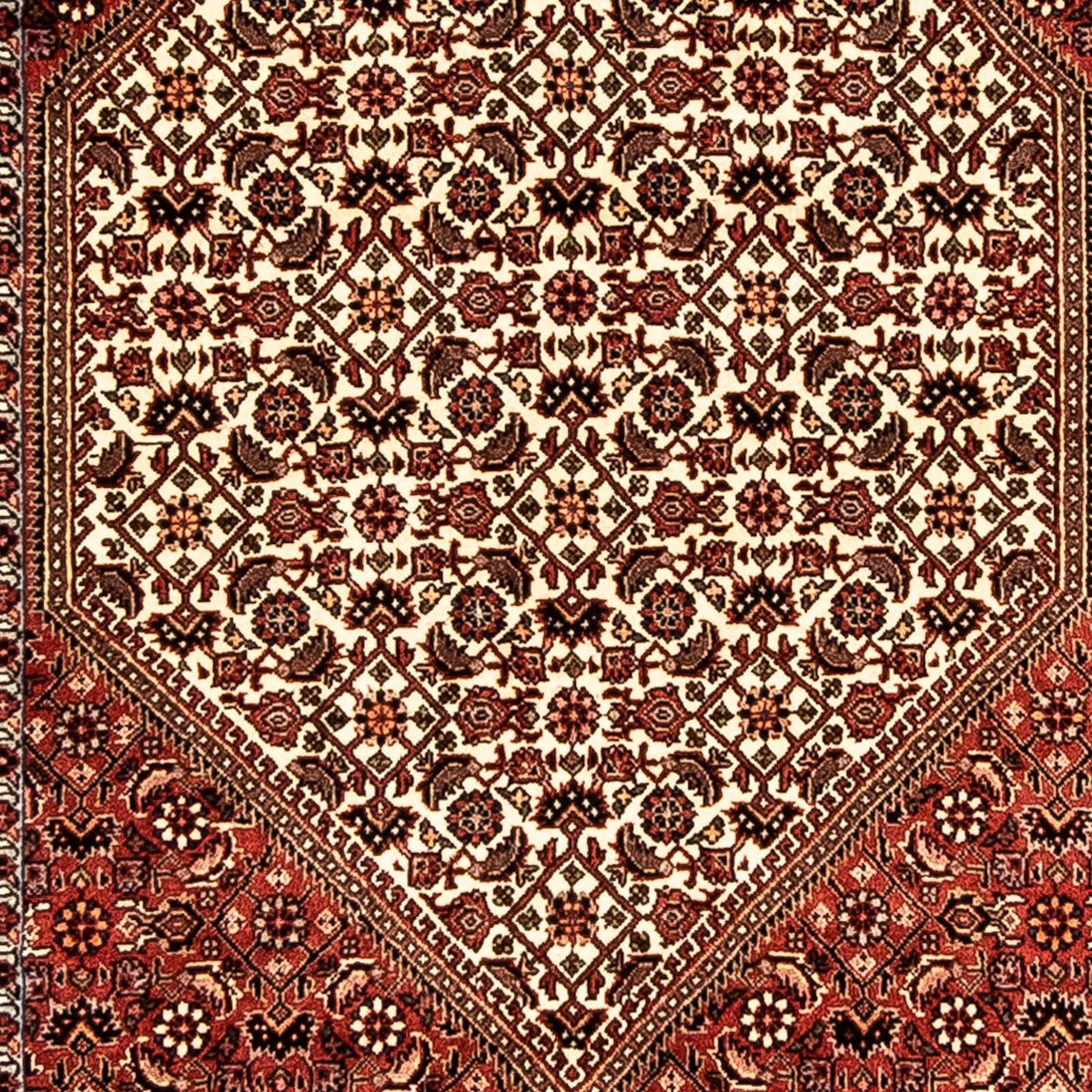 Tapis de couloir Tapis persan - Bidjar - 297 x 84 cm - multicolore