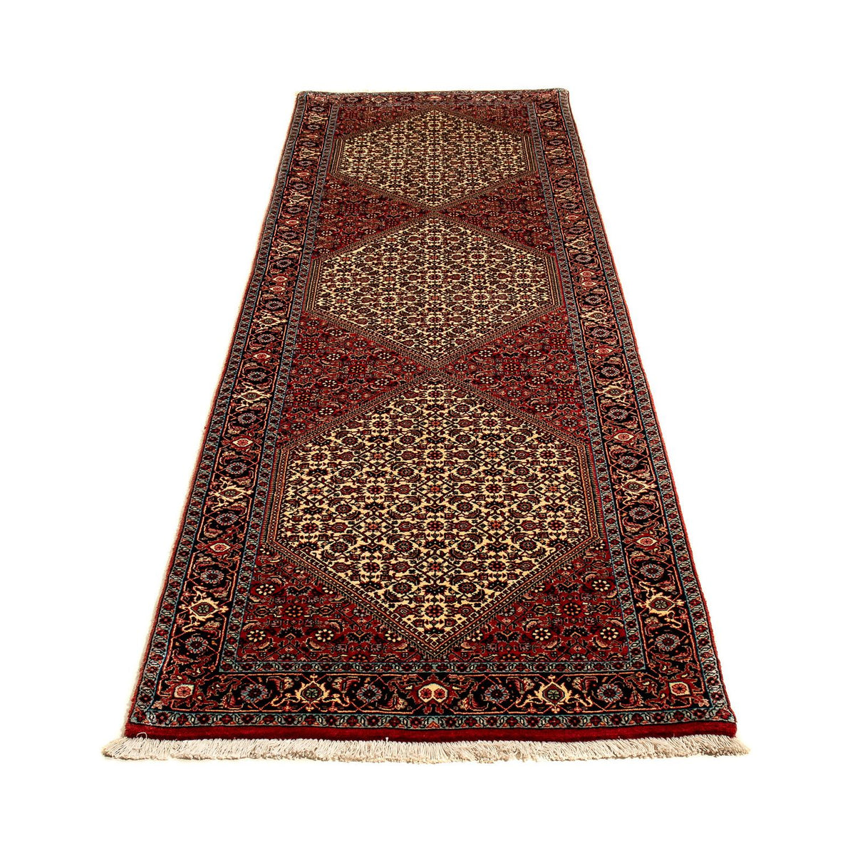 Tapis de couloir Tapis persan - Bidjar - 297 x 84 cm - multicolore
