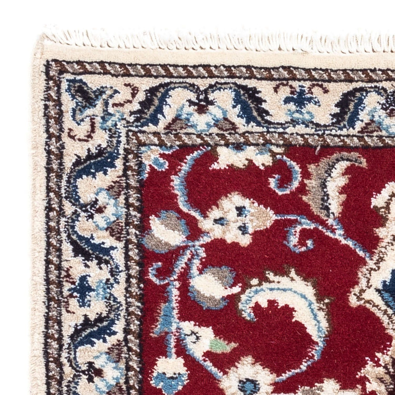 Tapis persan - Nain - 90 x 60 cm - rouge foncé