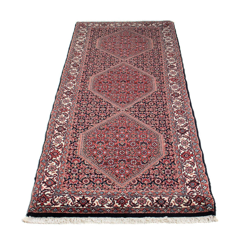 Tapis de couloir Tapis persan - Bidjar - 208 x 73 cm - bleu foncé