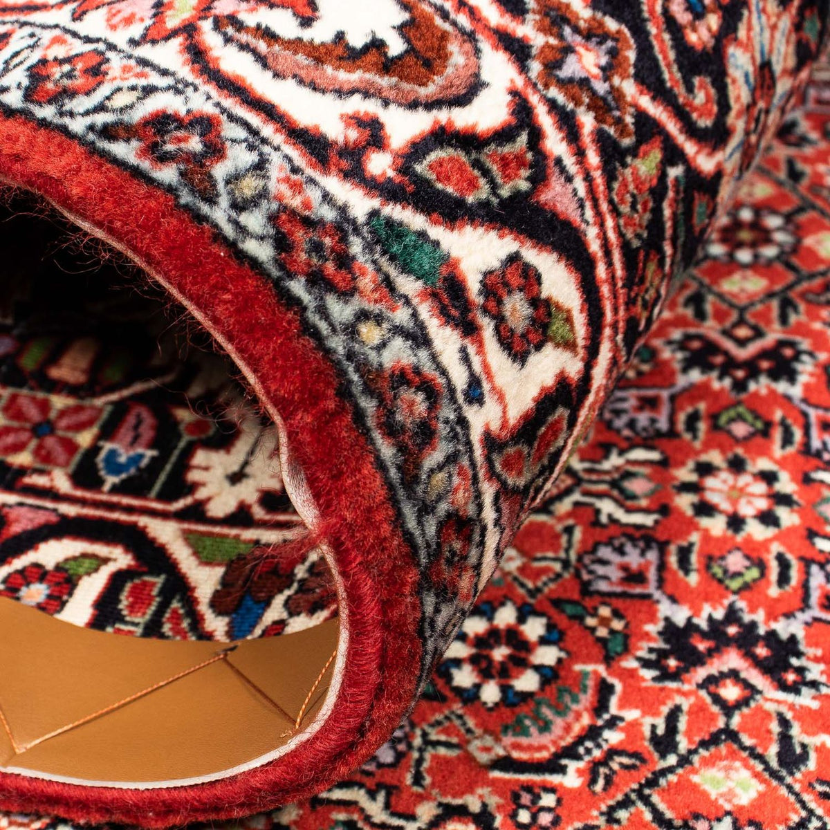 Tapis persan - Bidjar - 403 x 298 cm - rouge foncé