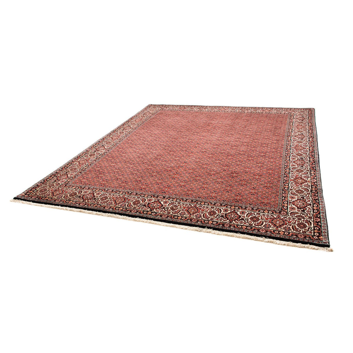 Tapis persan - Bidjar - 296 x 250 cm - rouge foncé
