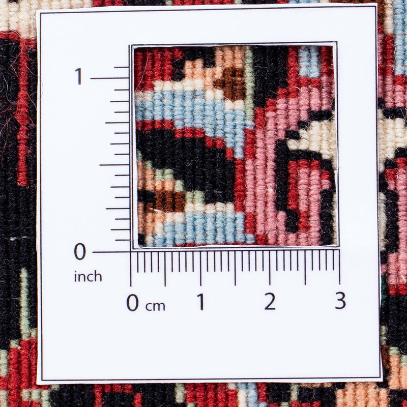 Tapis persan - Bidjar - 296 x 250 cm - rouge foncé