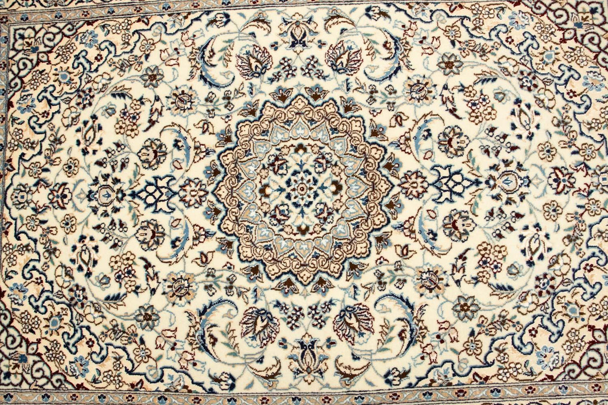 Tapis persan - Nain - Premium - 150 x 102 cm - beige