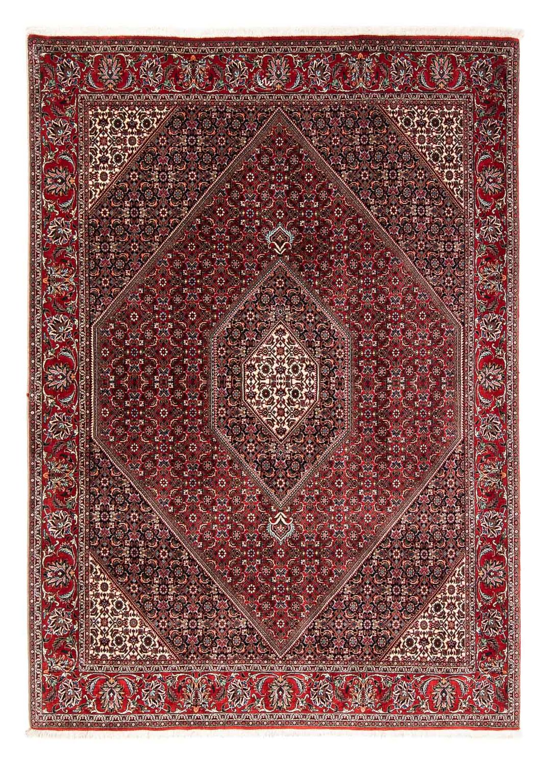 Tapis persan - Bidjar - 235 x 170 cm - rouge foncé