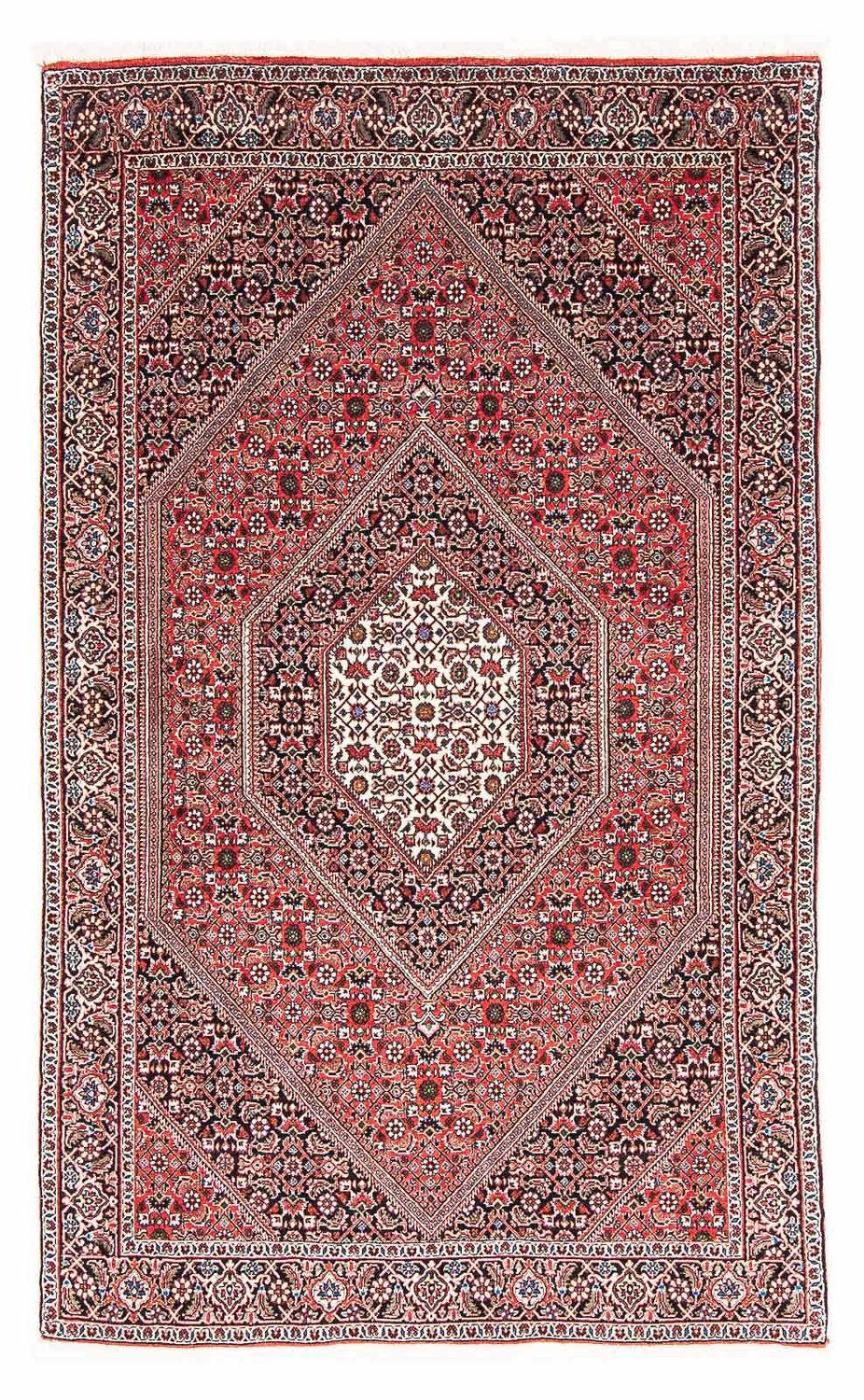 Tapis persan - Bidjar - 190 x 111 cm - rouge clair