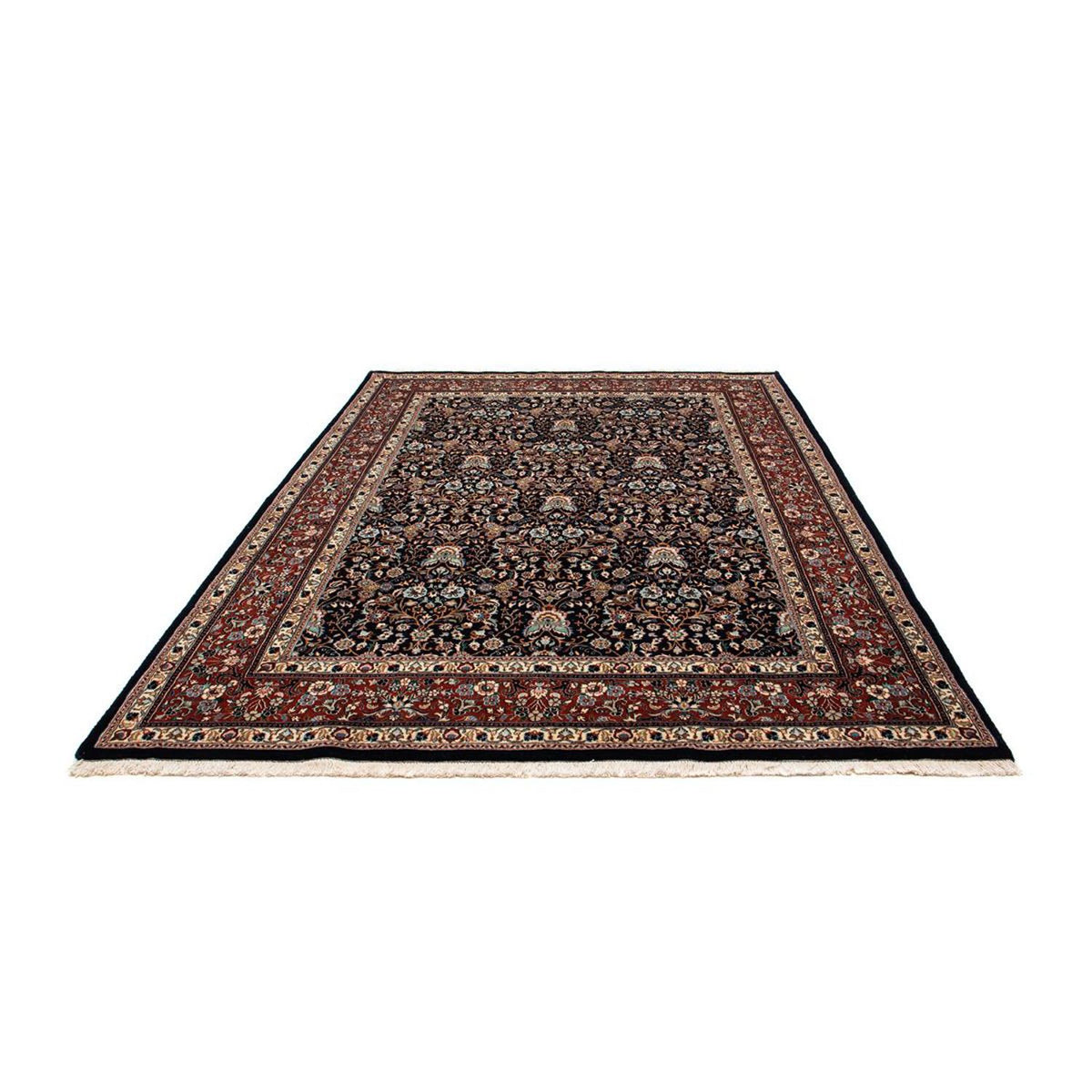 Tapis persan - Classique - 274 x 192 cm - bleu foncé