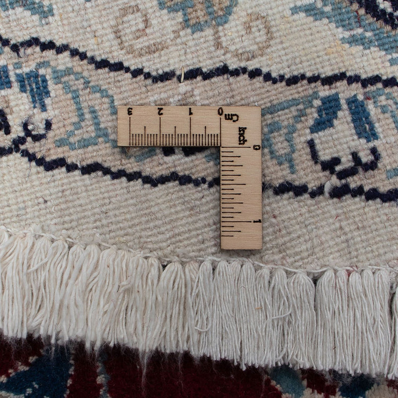 Tapis persan - Nain ronde  - 250 x 250 cm - rouge foncé