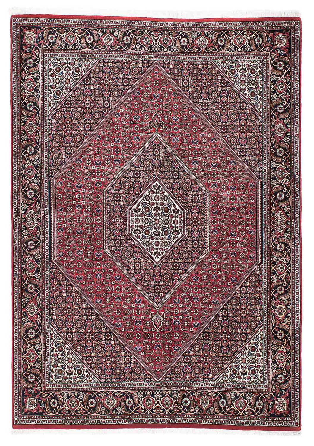 Tapis persan - Bidjar - 215 x 148 cm - rouge