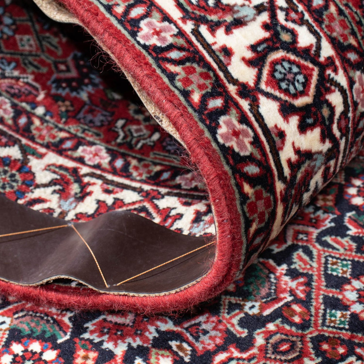 Tapis de couloir Tapis persan - Bidjar - 198 x 73 cm - rouge