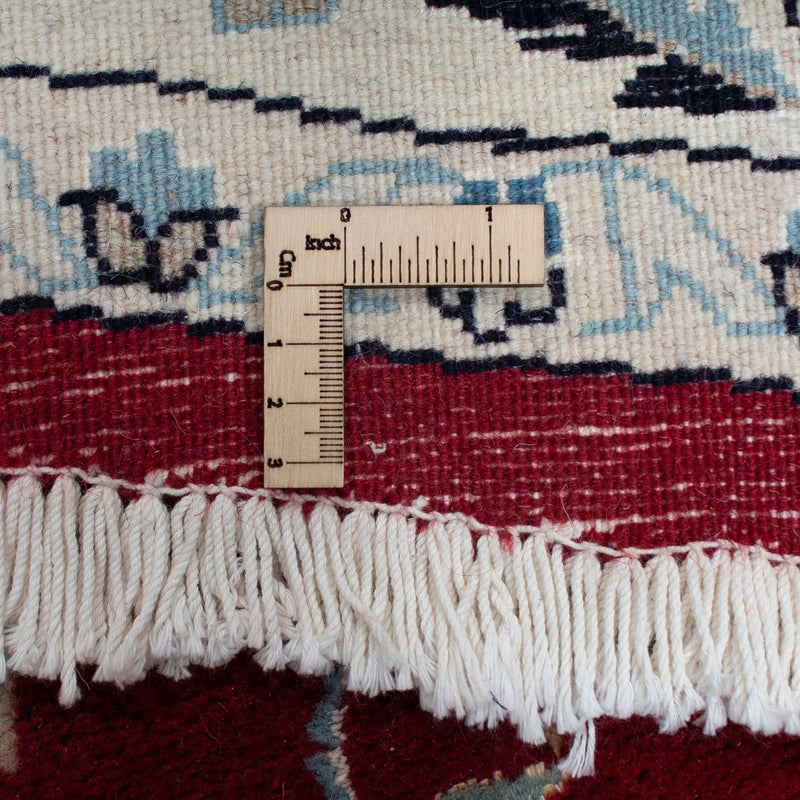 Tapis persan - Nain ronde  - 250 x 250 cm - rouge foncé