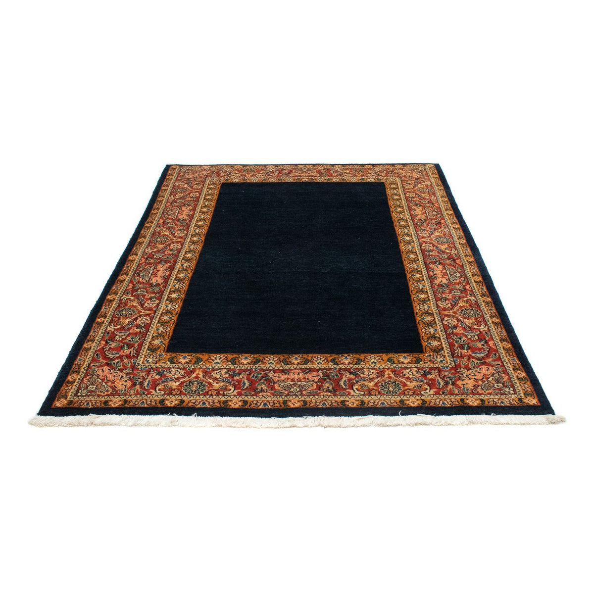 Tapis Gabbeh - Loribaft Persan - 189 x 147 cm - bleu foncé