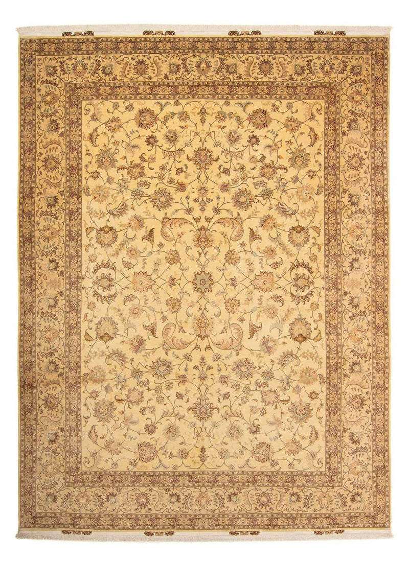 Tapis persan - Tabriz - Royal - 393 x 298 cm - marron clair