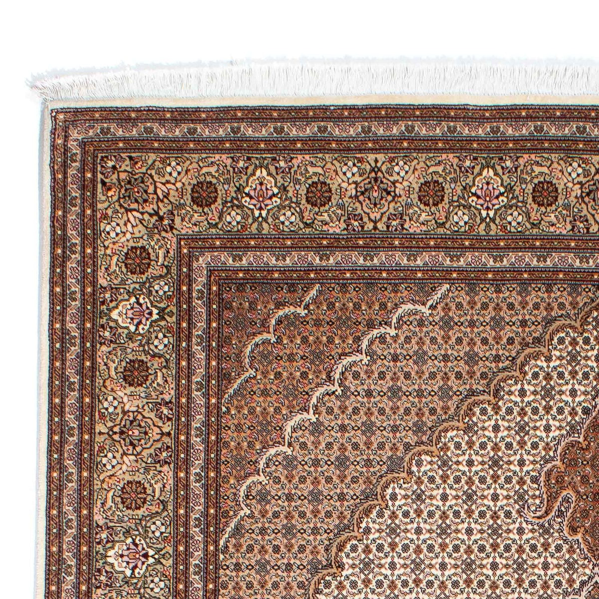 Tapis persan - Tabriz - 250 x 168 cm - marron clair