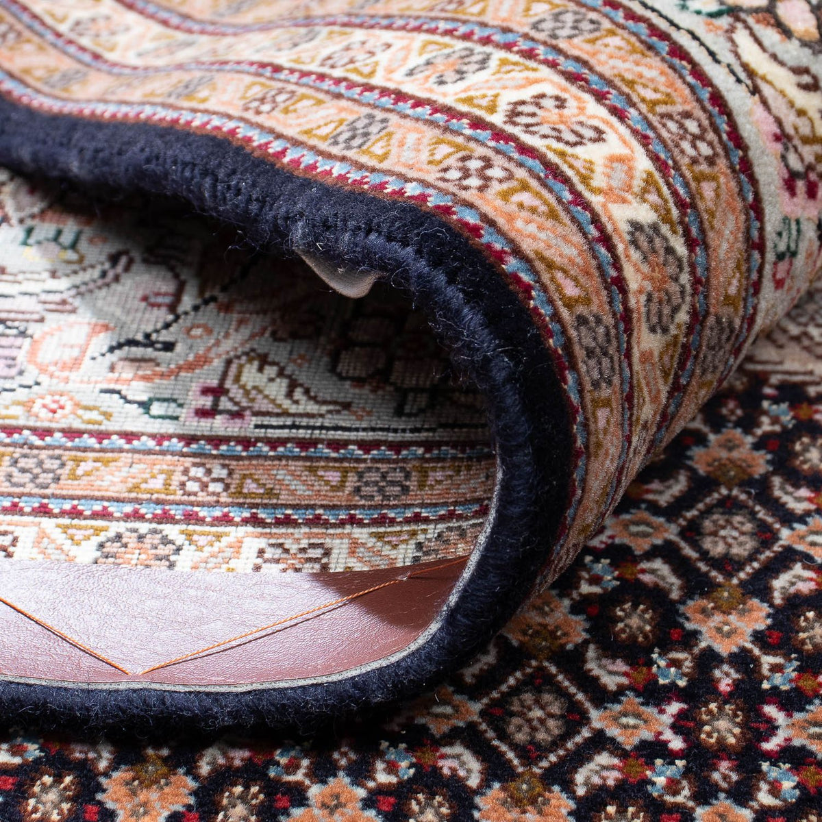 Tapis persan - Tabriz carré  - 315 x 298 cm - marron foncé