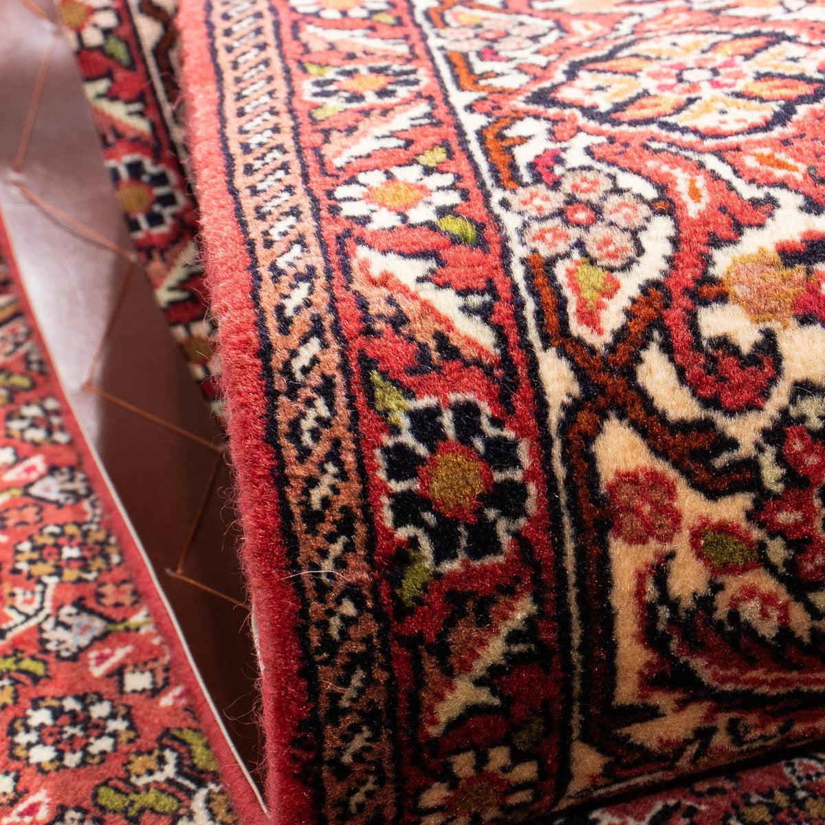 Tapis persan - Bidjar - 235 x 140 cm - rouge clair