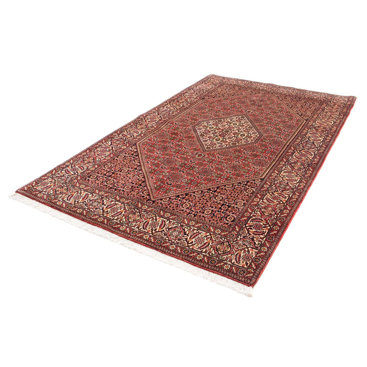 Tapis persan - Bidjar - 235 x 140 cm - rouge clair