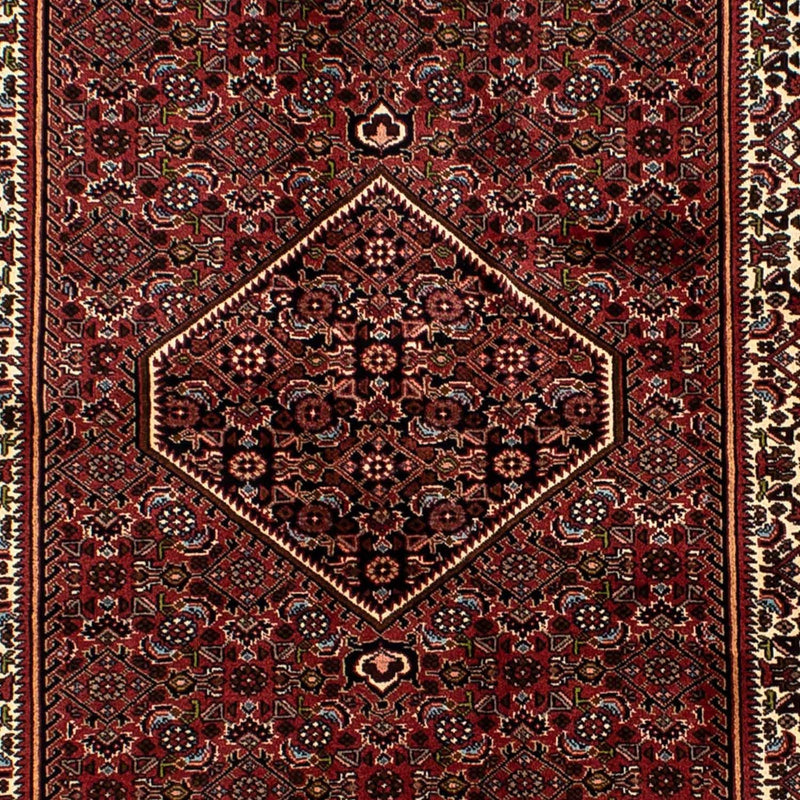 Tapis persan - Bidjar - 198 x 136 cm - rouge foncé