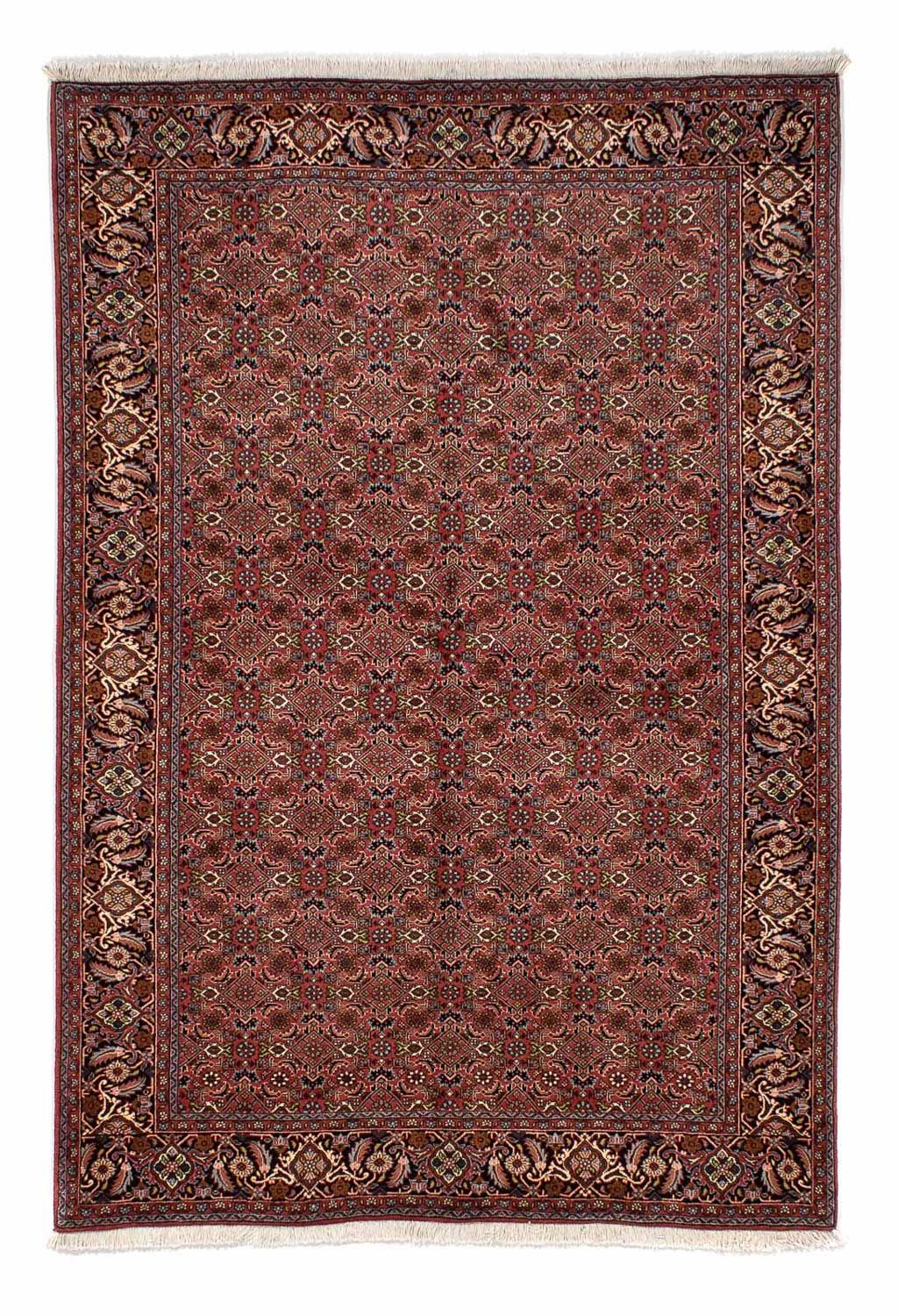 Tapis persan - Bidjar - 246 x 170 cm - rouge foncé