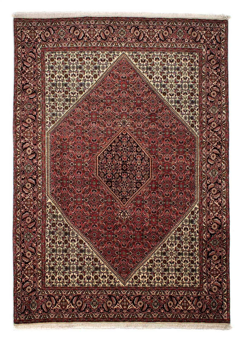Tapis persan - Bidjar - 290 x 197 cm - rouge foncé