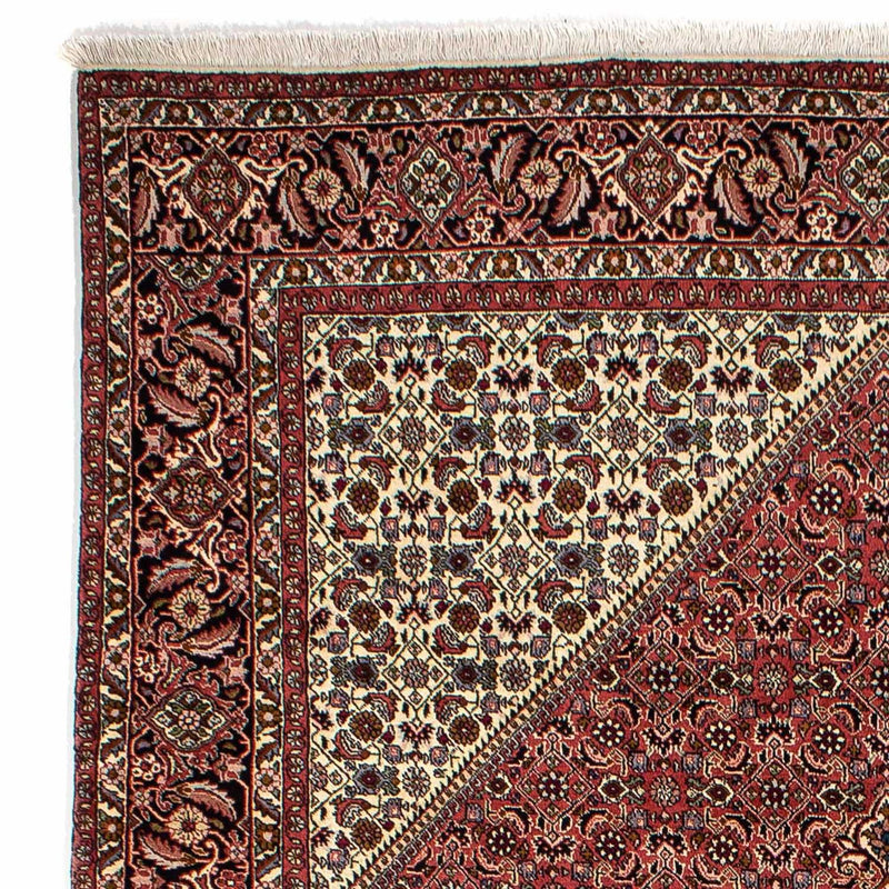 Tapis persan - Bidjar - 290 x 197 cm - rouge foncé