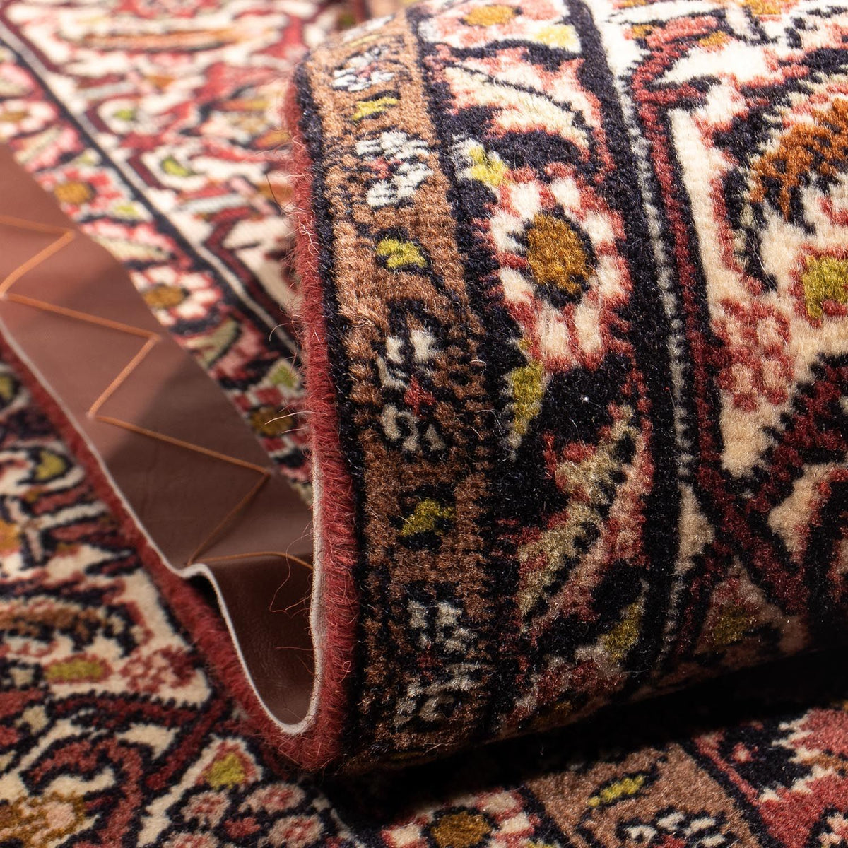 Tapis persan - Bidjar carré  - 200 x 195 cm - rouge clair