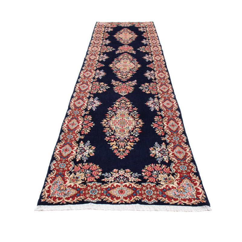 Tapis de couloir Tapis persan - Royal - 407 x 96 cm - bleu foncé