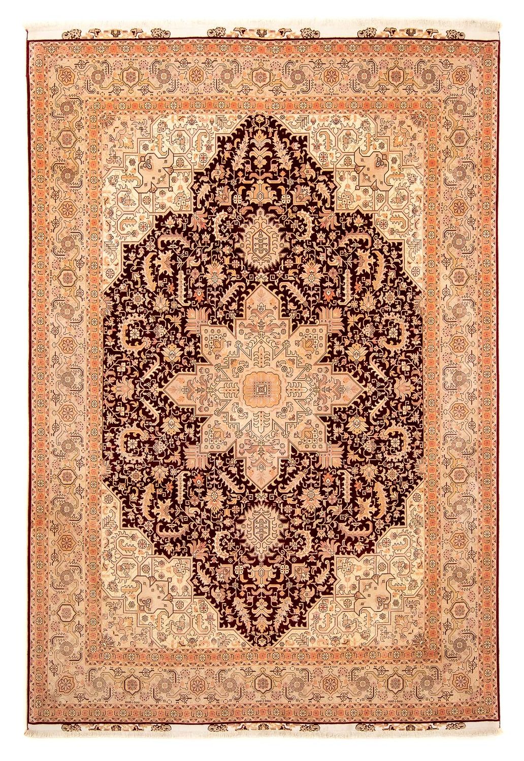 Tapis persan - Tabriz - Royal - 356 x 250 cm - marron clair