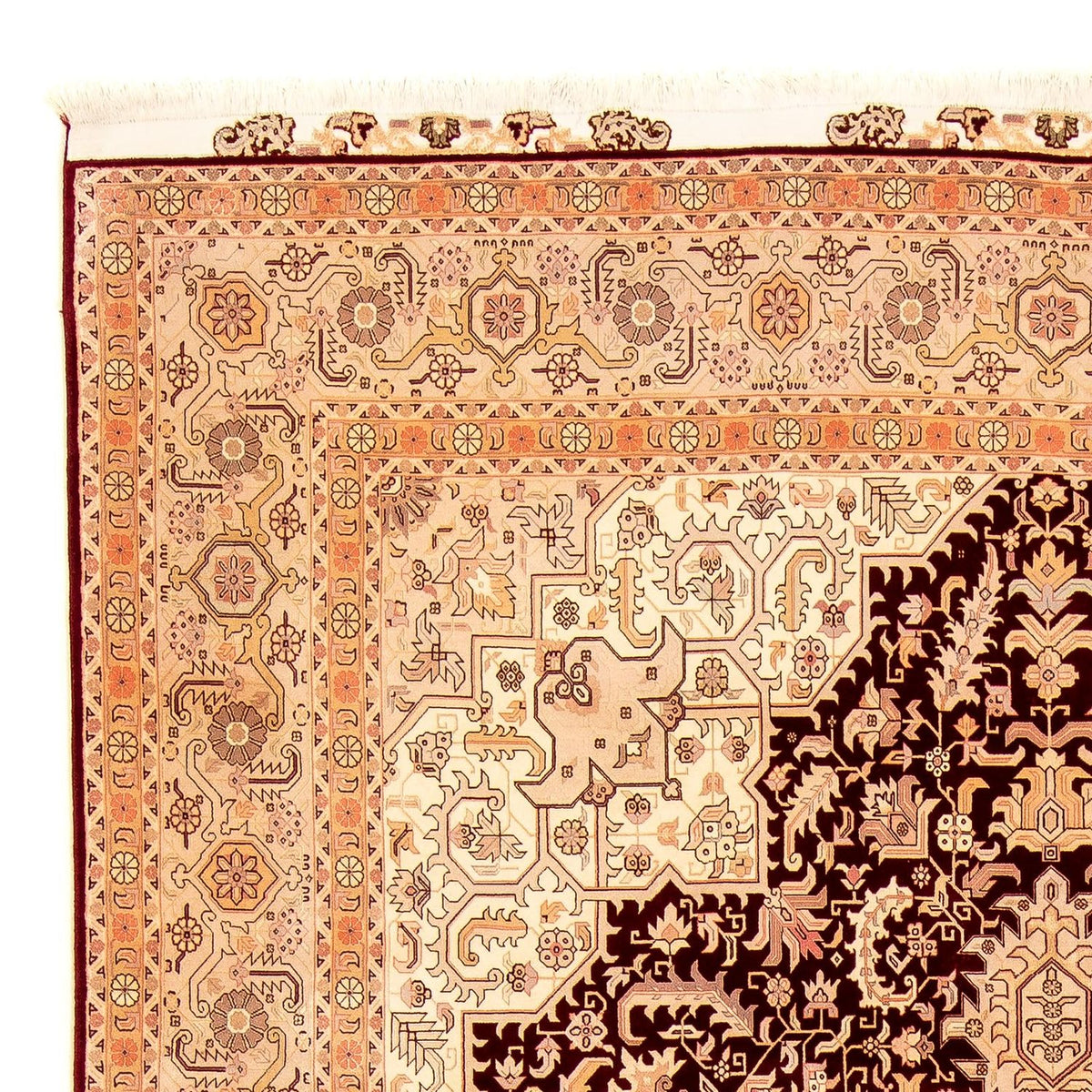 Tapis persan - Tabriz - Royal - 356 x 250 cm - marron clair
