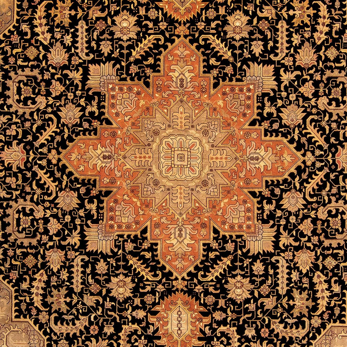 Tapis persan - Tabriz - Royal - 348 x 248 cm - marron clair