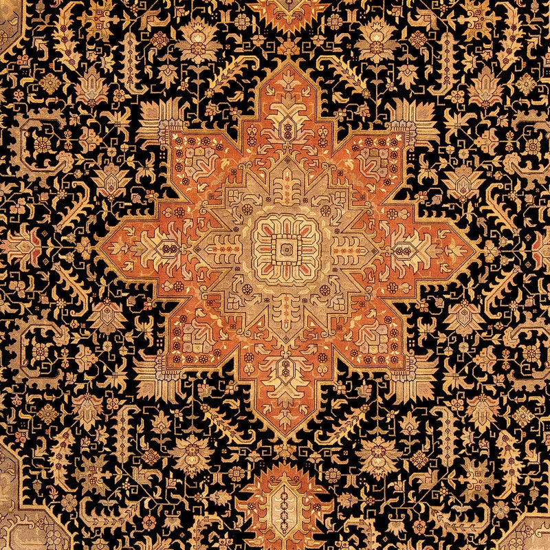 Tapis persan - Tabriz - Royal - 348 x 248 cm - marron clair