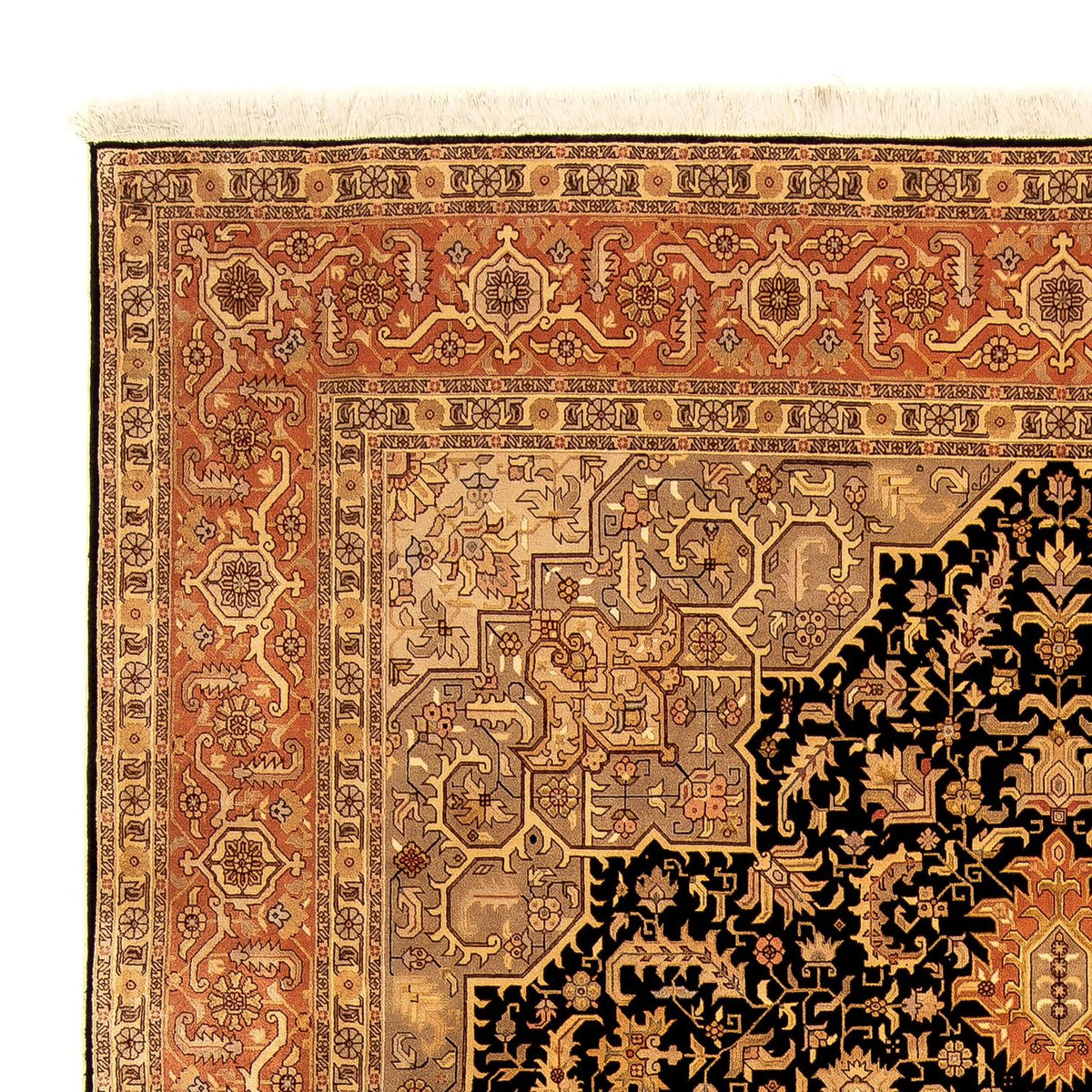 Tapis persan - Tabriz - Royal - 348 x 248 cm - marron clair