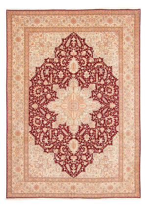 Tapis persan - Tabriz - Royal - 400 x 298 cm - rouge foncé