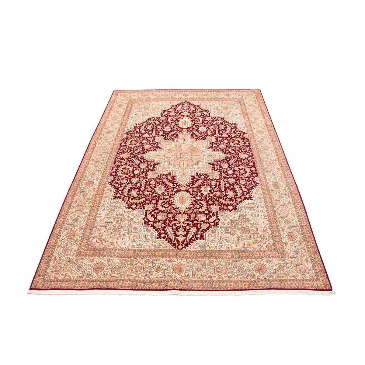 Tapis persan - Tabriz - Royal - 400 x 298 cm - rouge foncé