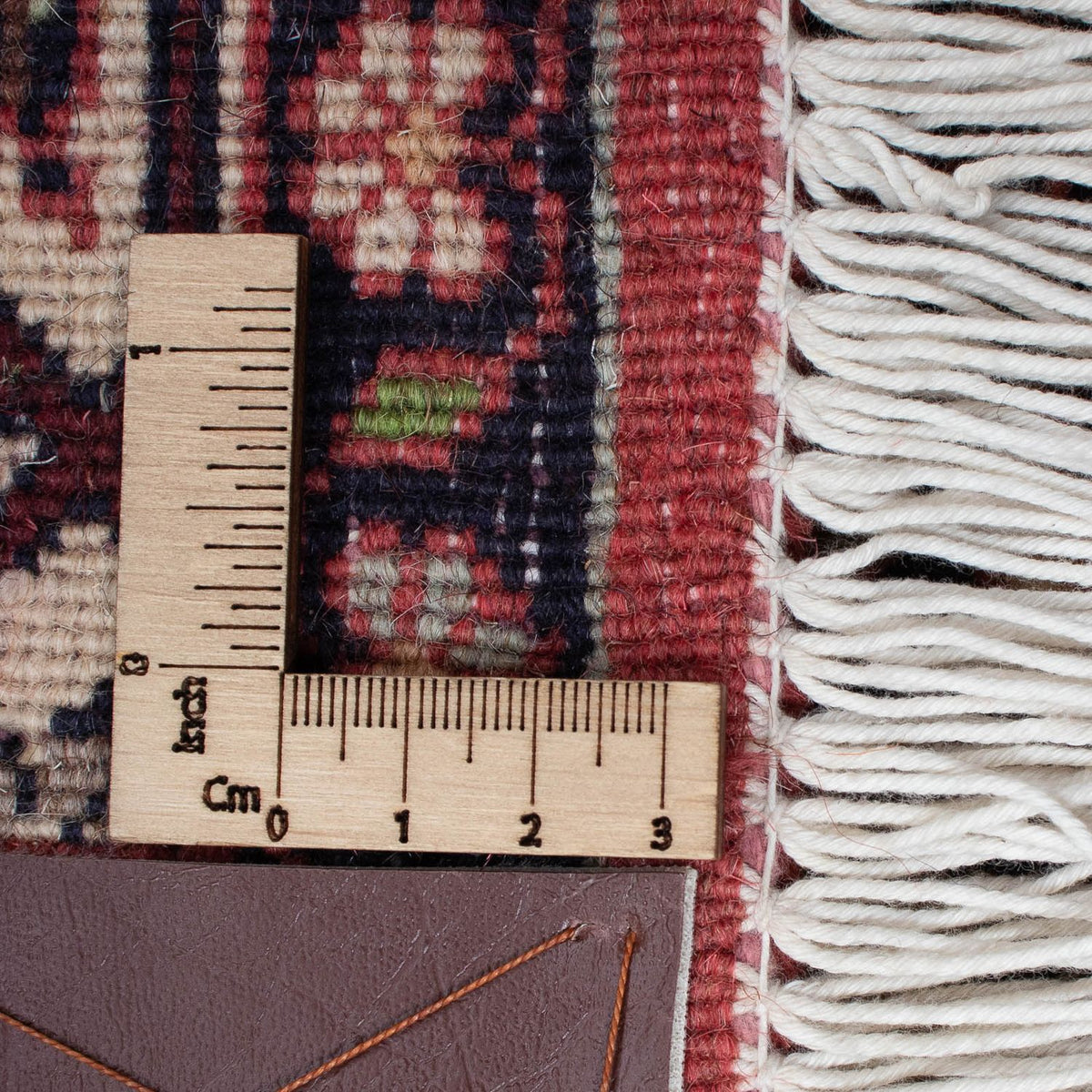 Tapis de couloir Tapis persan - Bidjar - 295 x 83 cm - rouge foncé