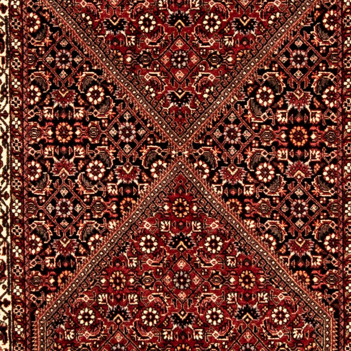 Tapis de couloir Tapis persan - Bidjar - 315 x 77 cm - multicolore