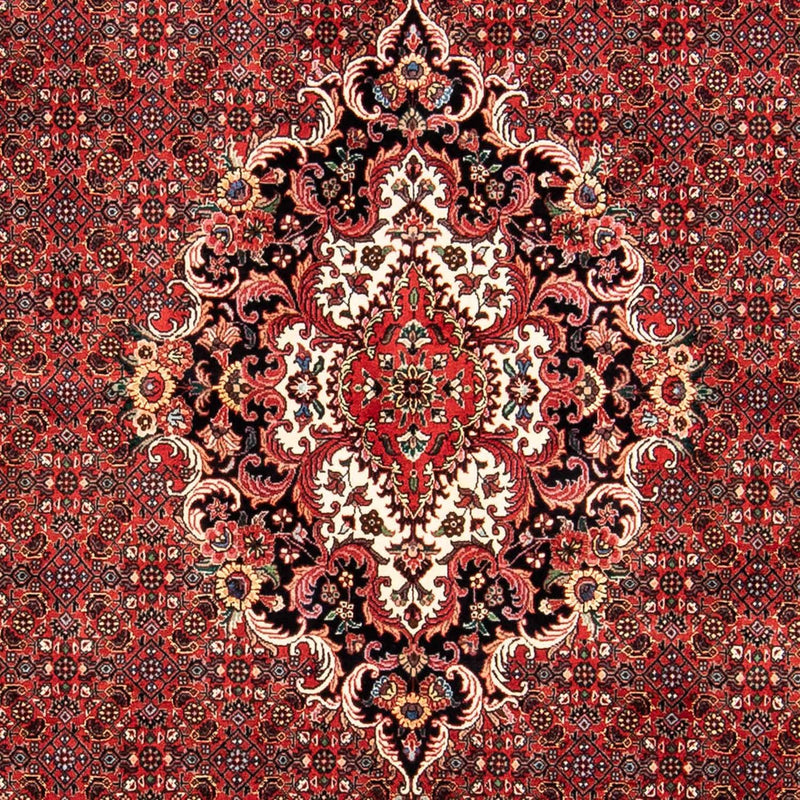 Tapis persan - Bidjar - 233 x 168 cm - rouge foncé
