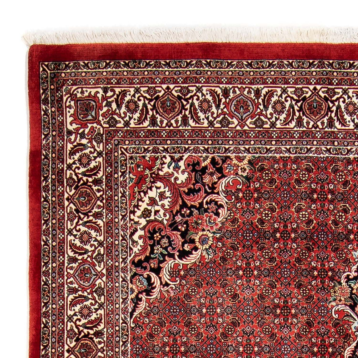Tapis persan - Bidjar - 233 x 168 cm - rouge foncé