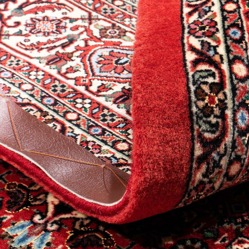 Tapis persan - Bidjar - 233 x 168 cm - rouge foncé