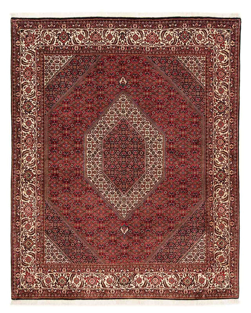 Tapis persan - Bidjar - 244 x 200 cm - rouge foncé